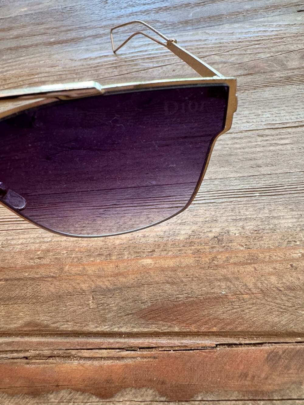 Christian Dior Yellow Goldtone So Real Pop Sunglasses - Picture 3 of 11